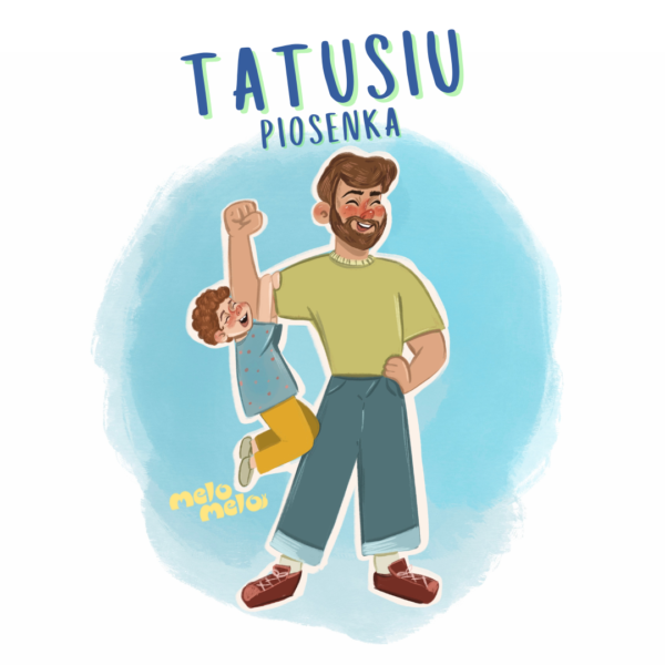 Okładka promująca piosenkę Tatusiu platformy melomelo.pl - piosenka na Dzień Ojca