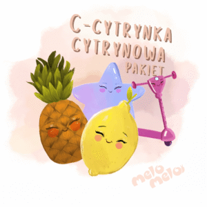 C cytrynka cytrynowa pakiet MP3 piosenka edukacyjna dla dzieci nauka gamy muzycznej i liter symbole wokal i podkład MeloMelo