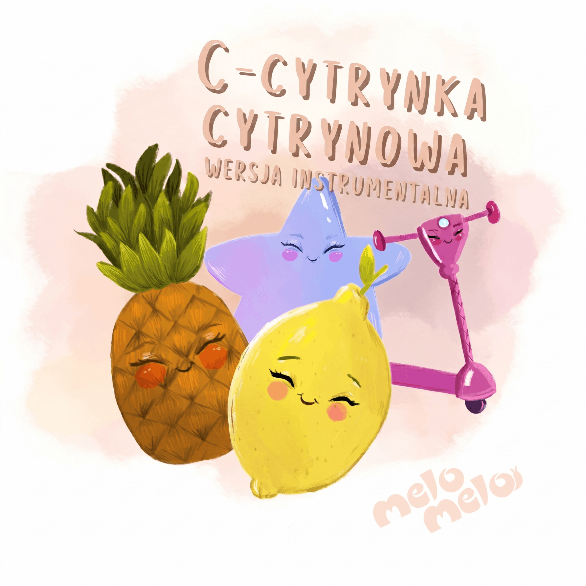 cytrynka cytrynowa podkład instrumentalny MP3 nauka gamy muzycznej litery symbole piosenka edukacyjna bez wokalu MeloMelo